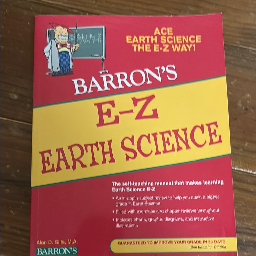 E-Z Earth Science Book - Red Cover